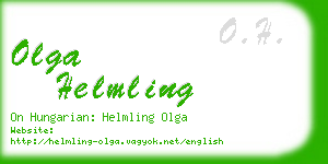 olga helmling business card